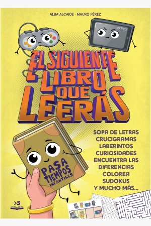 Cuaderno de pasatiempos El siguiente libro que leerás - Portada