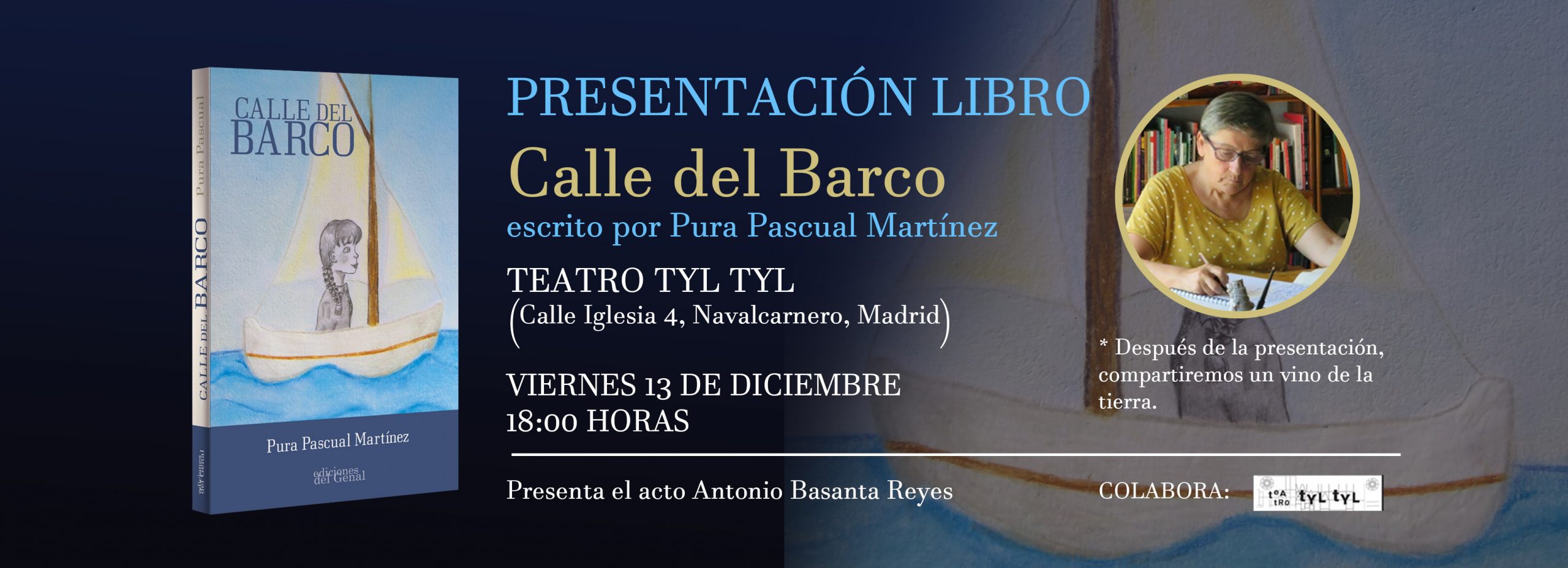 Presentación libro "Calle del Barco" de Pura Pascual