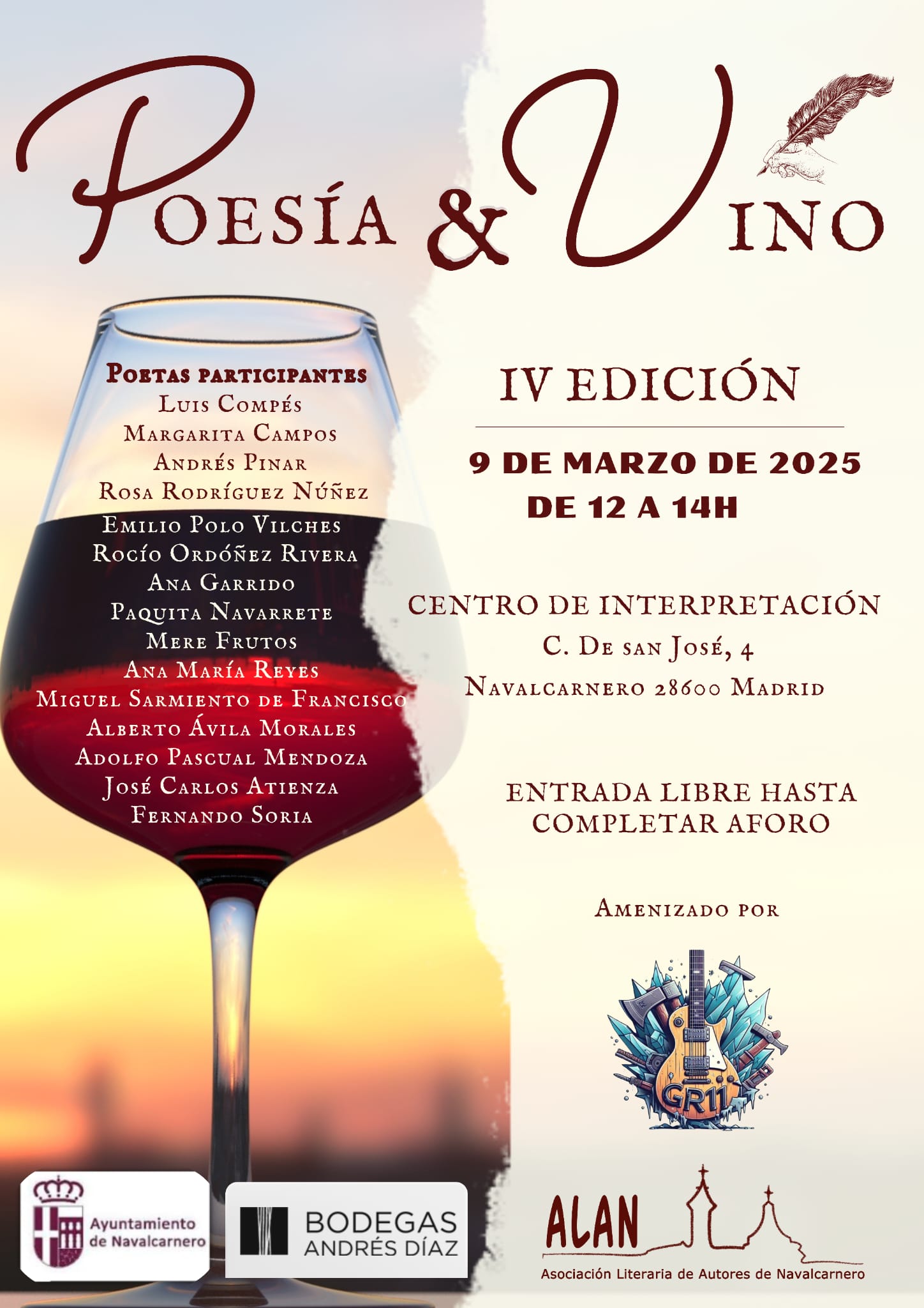 Cartel IV Edición Poesía y Vino 2025