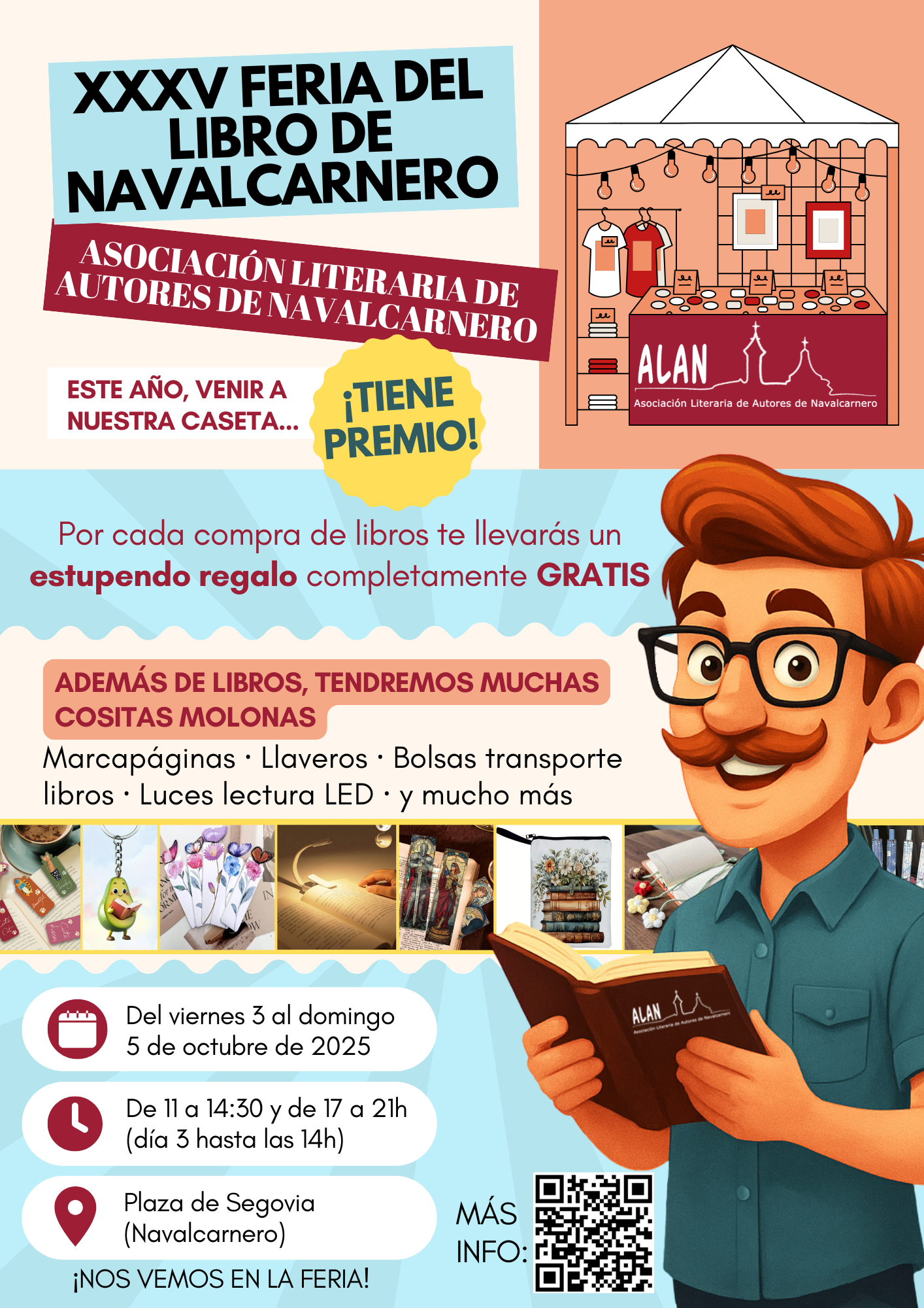 Cartel Feria del Libro Navalcarnero ALAN 2025