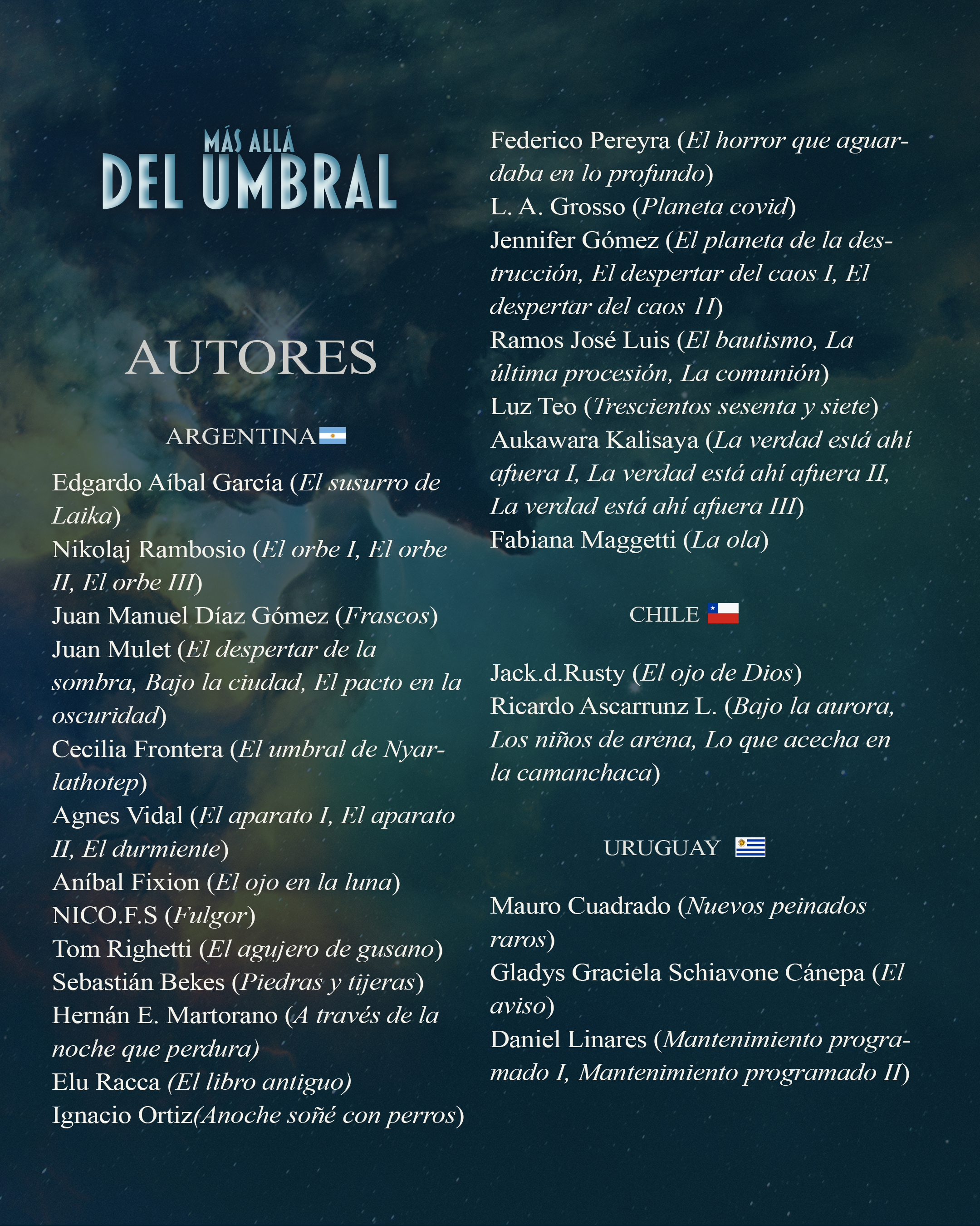 Más Allá del Umbral_Autores