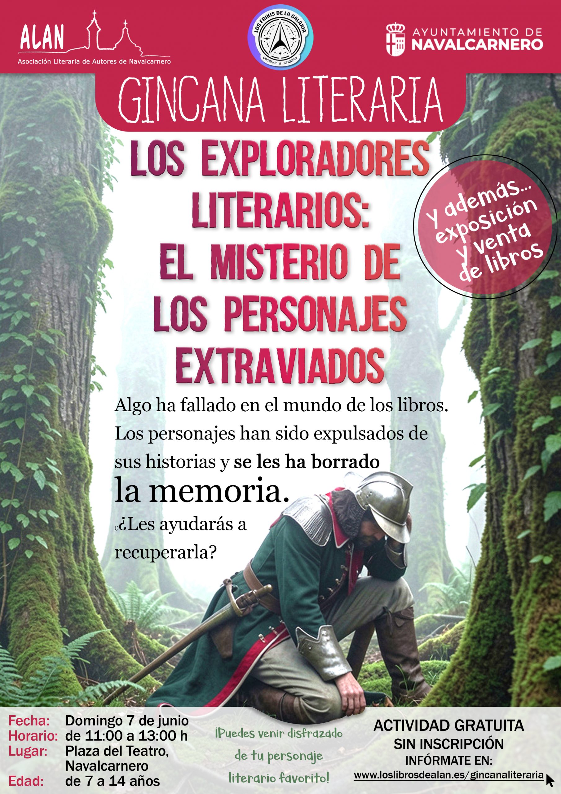 Cartel Gincana Literaria 7 jun 2026
